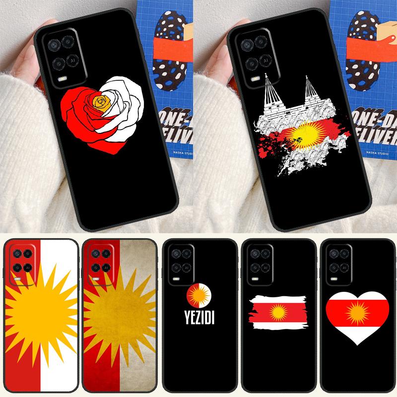 Yazidis Flag For Oppo A16 A76 A96 A15 A80 A60 A40 A94 A54 A98 A78 A18 A38 A58 A17 A77 A74 A57S Phone Case