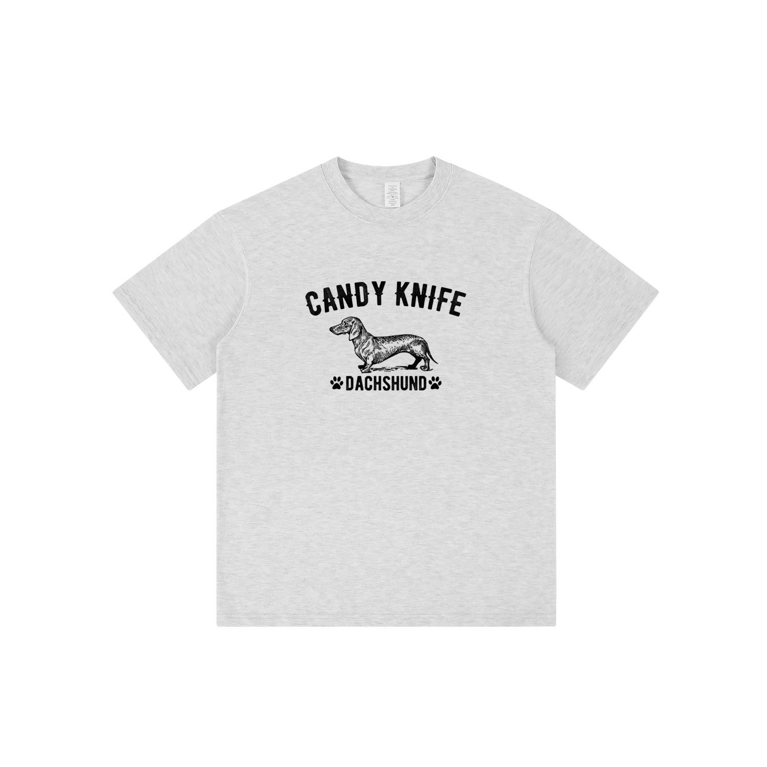 

Unisex Heavy T-Shirt with American Retro Dachshund Print 3XL