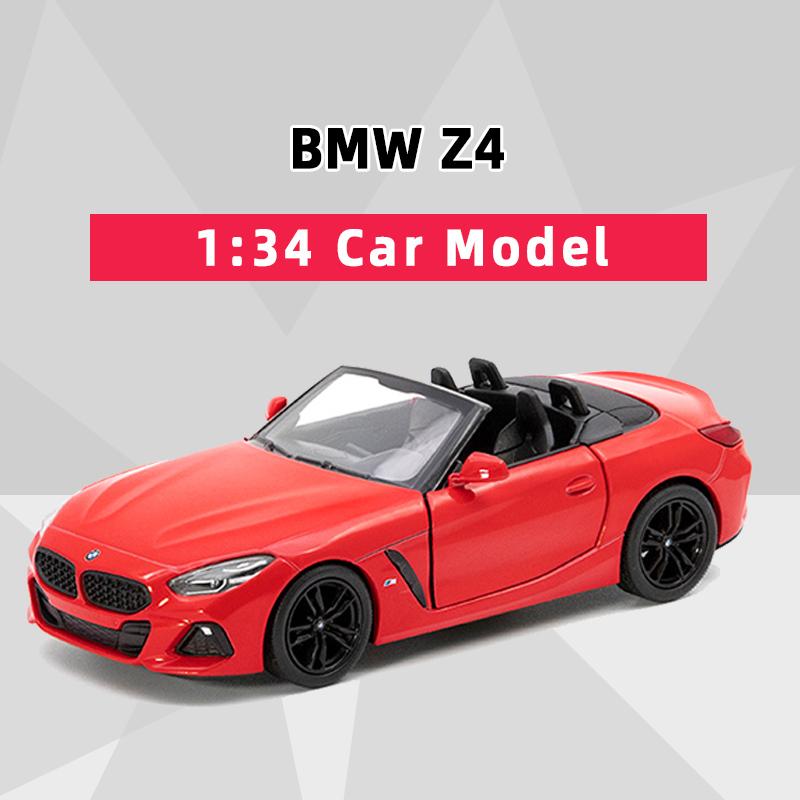 Kinsmart Bmw Z4 Sportwagen Legierung Druckguss Automodell 1/34 Spielzeug mit Rückzug für Kinder Geschenke Spielzeugsammlung