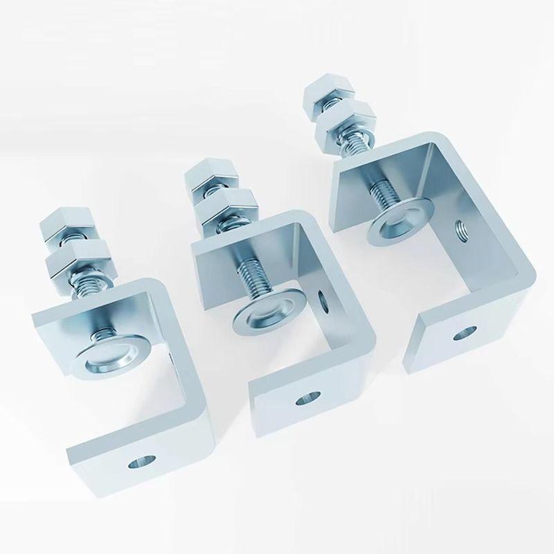 1Pcs Multiple Head Shapes U Clamp Galvanized Carbon Steel Fixed Fixture C-Type Clip Thickened Open Height 20-130MM