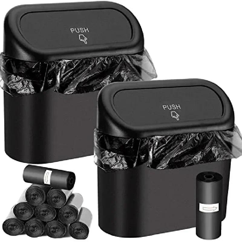 Car Trash Can and Storage Bag, Mini Storage Pouch, Multi-functional Car Seat Back Door with Lid Storage Box