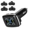 Smart TPMS Cigarette Lighter Tire Pressure Monitoring Alarm System with 4 Internal Sensors