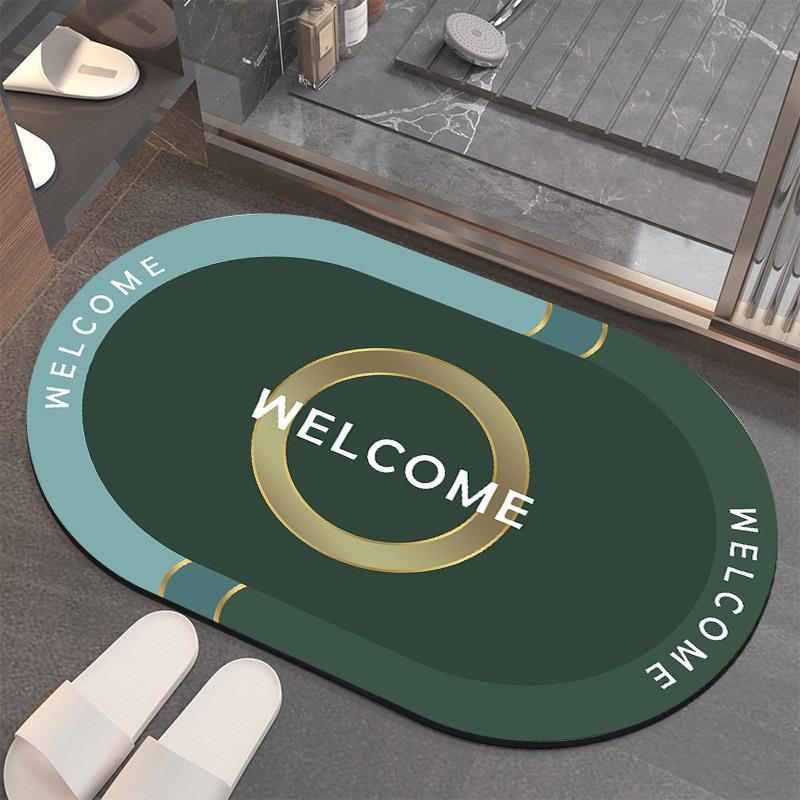 

Легкий роскошный простой коврик для ванной из диатомовой грязи, скользкий впитывающий коврик для ванной комнаты, коврик на дверь 50 * 80Cm