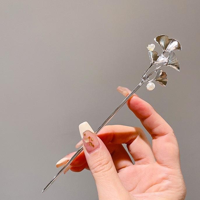 Retro Chinese Style Tassel Hair Clip For Women Hair Stick Pins Flower Handmade Hairpins Charm Jewelry Accessories Hair Ornaments