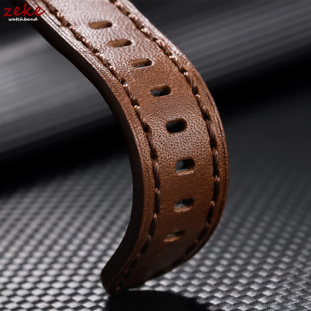 Echtes Leder Uhrenarmband 18mm 20mm 22mm 24mm 26mm für Panerai für Omega Rindslederarmband Vintage Braun Herren Damen Uhrenarmband