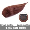 WTB 20cm Additional Wig Piece Synthetic Wig Female One-piece Thickening Fluffy Head Replacement Pad Hair Piece