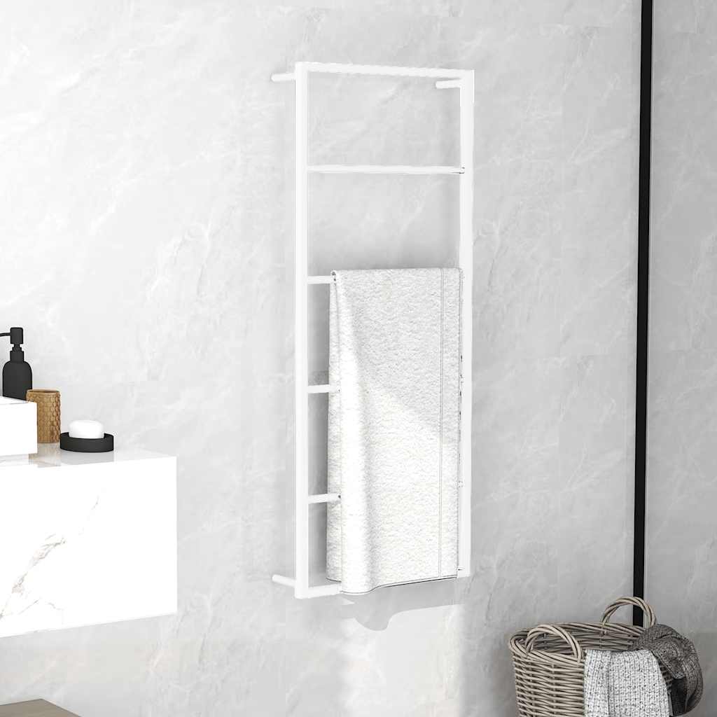 Vidaxl Stojak Na Ręcznik, Biały, 45X10X115 Cm, Stalowy