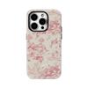 Custodia per Telefono Rosa Pastorale per IPhone 16 15 14 13 12 11 X XS XR XSMAX 7 8 Pro Max Plus Copertura Posteriore a Doppio Strato