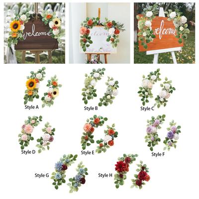 2Pcs Wedding Arch Flowers Corner Flowers for Anniversary Reception Birthday