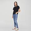 Lee Women's 413 Medium Blue High-Waist Straight-Leg Jeans
