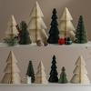 Holiday Scene Props Christmas Tree Decorations Holiday Scene Easy Assembly Lightweight Design Seasonal Display