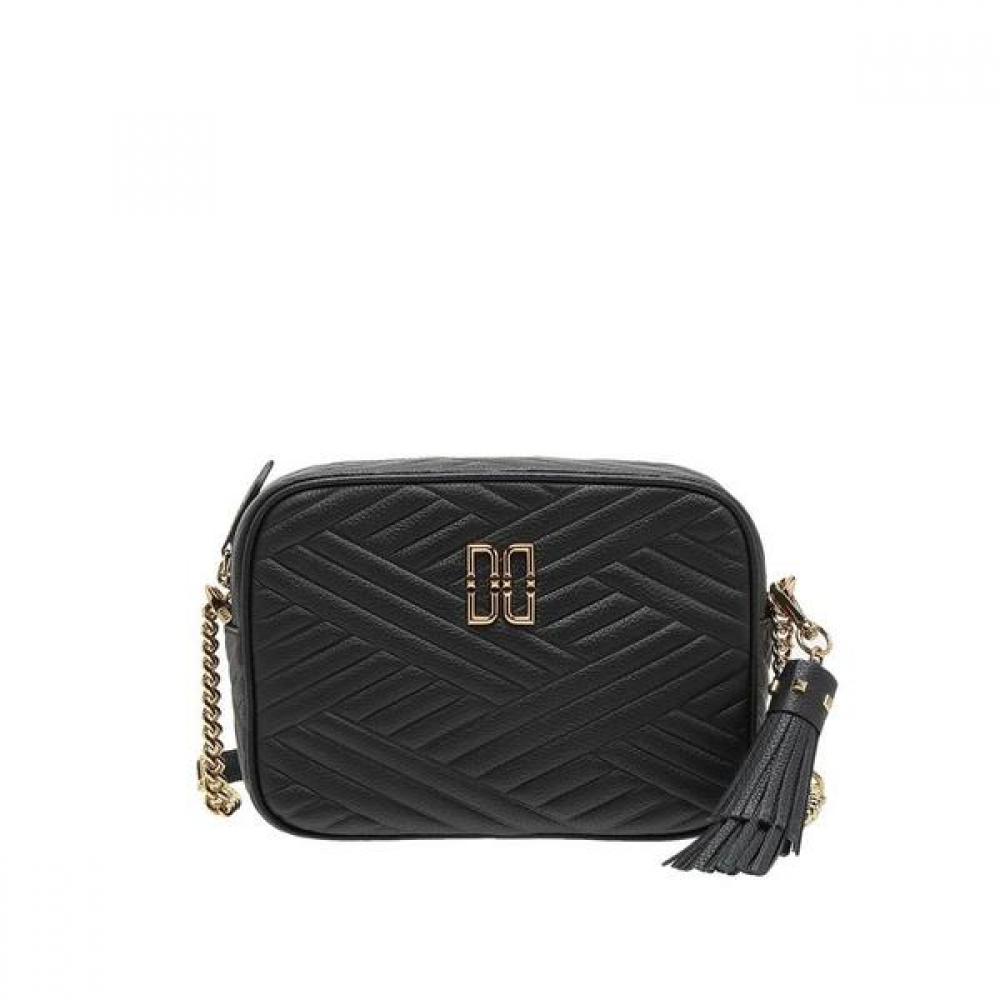 

Daks Black Check Embossed Chain Crossbody Bag Dcba8f361bk Single option