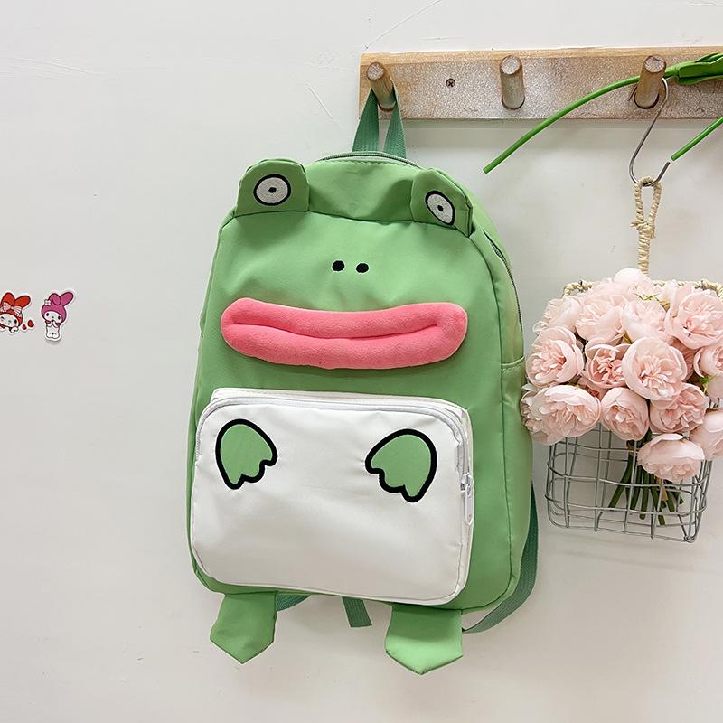 

Милый милый рюкзак-лягушка 2025 новый мужской и женский универсальный студенческий рюкзак большой вместимости