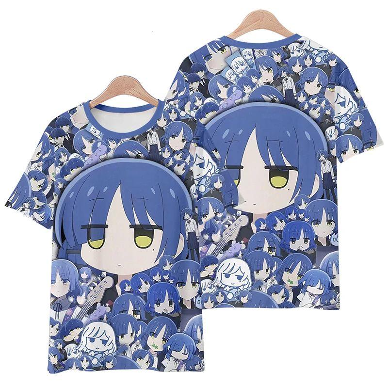Lonely Rock Anime Pattern Summer 3D Print Large-Sized Men s T-Shirt Quick-Drying and Breathable Suitable for Daily Wearing XXS