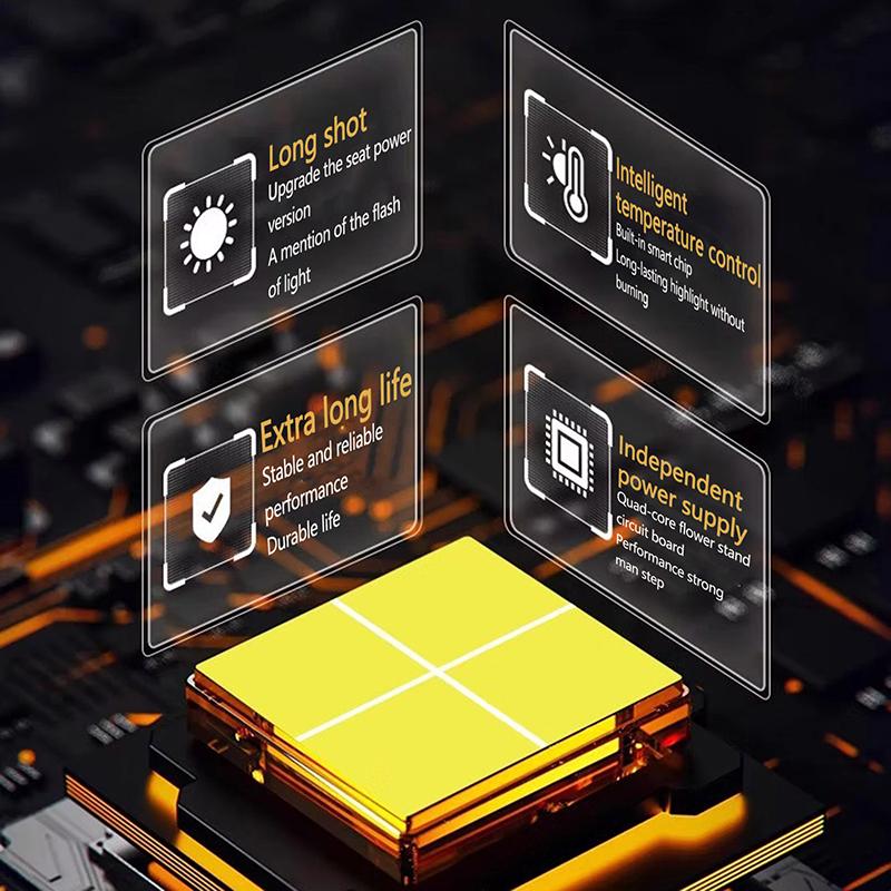 Ultra Bright Lantern Super Powerful Led Flashlight Zoom Tactical Torch Built-In Battery Usb Rechargeable Waterproof Lamp