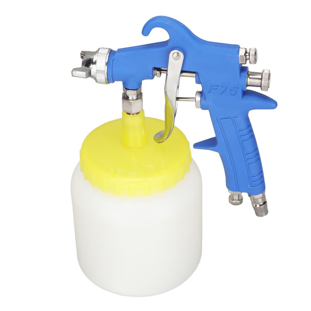 F 75 1.5mm Boya Tabancası Hidrokon Tipi Paslanmaz Çelik Hava Vernik Tabancası Otomotiv için
