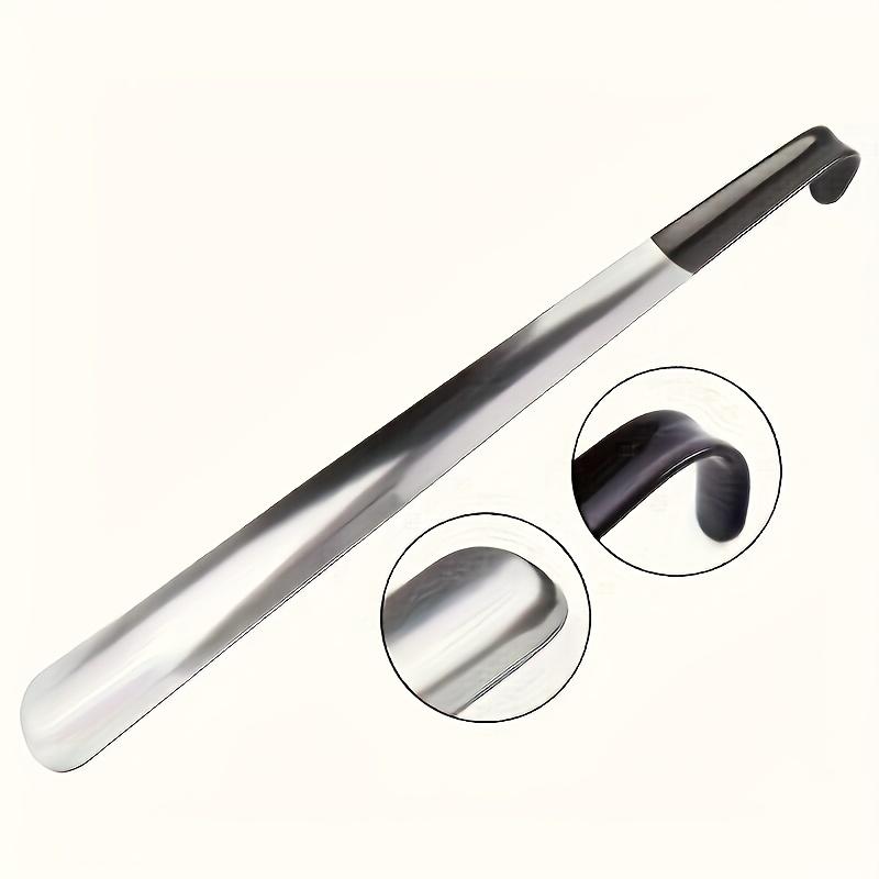 Stainless steel shoehorn, shoe lift, no bending shoe wearer, shoehorn.