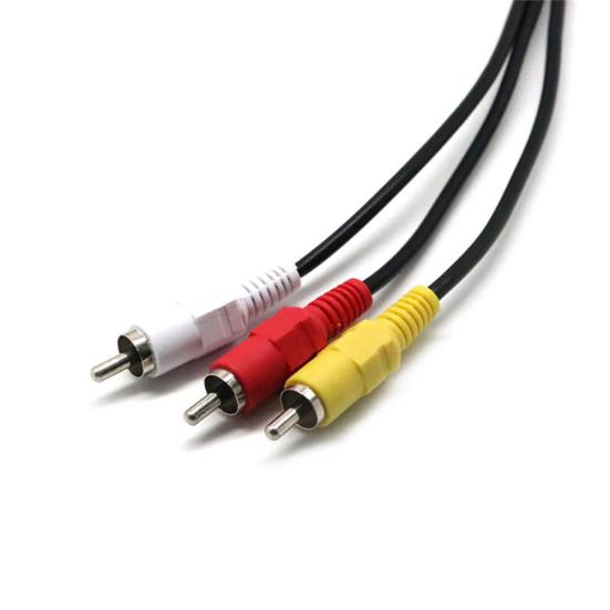 3 RCA Male to USB Female Aux Audio Video Camcorder Adapter AV Converter Cable