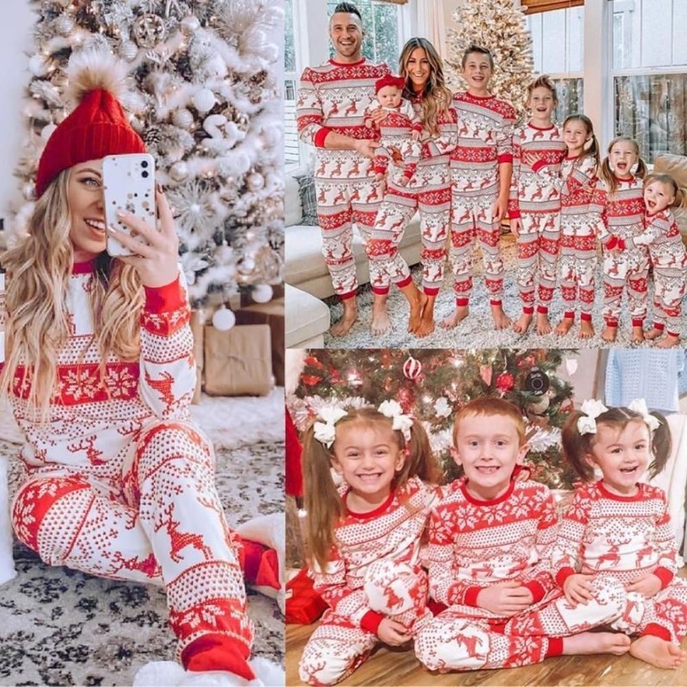 Homewear Family Matching Pyjamas Christmas Top&Pants 2024 Pyjamas Set