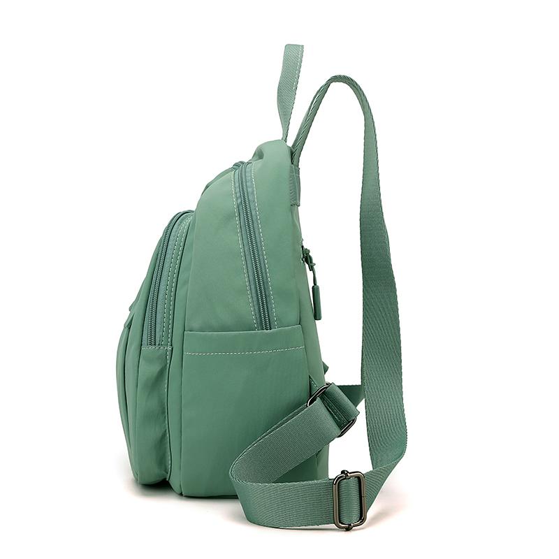 Solid Color Women's Backpack Student Schoolbag