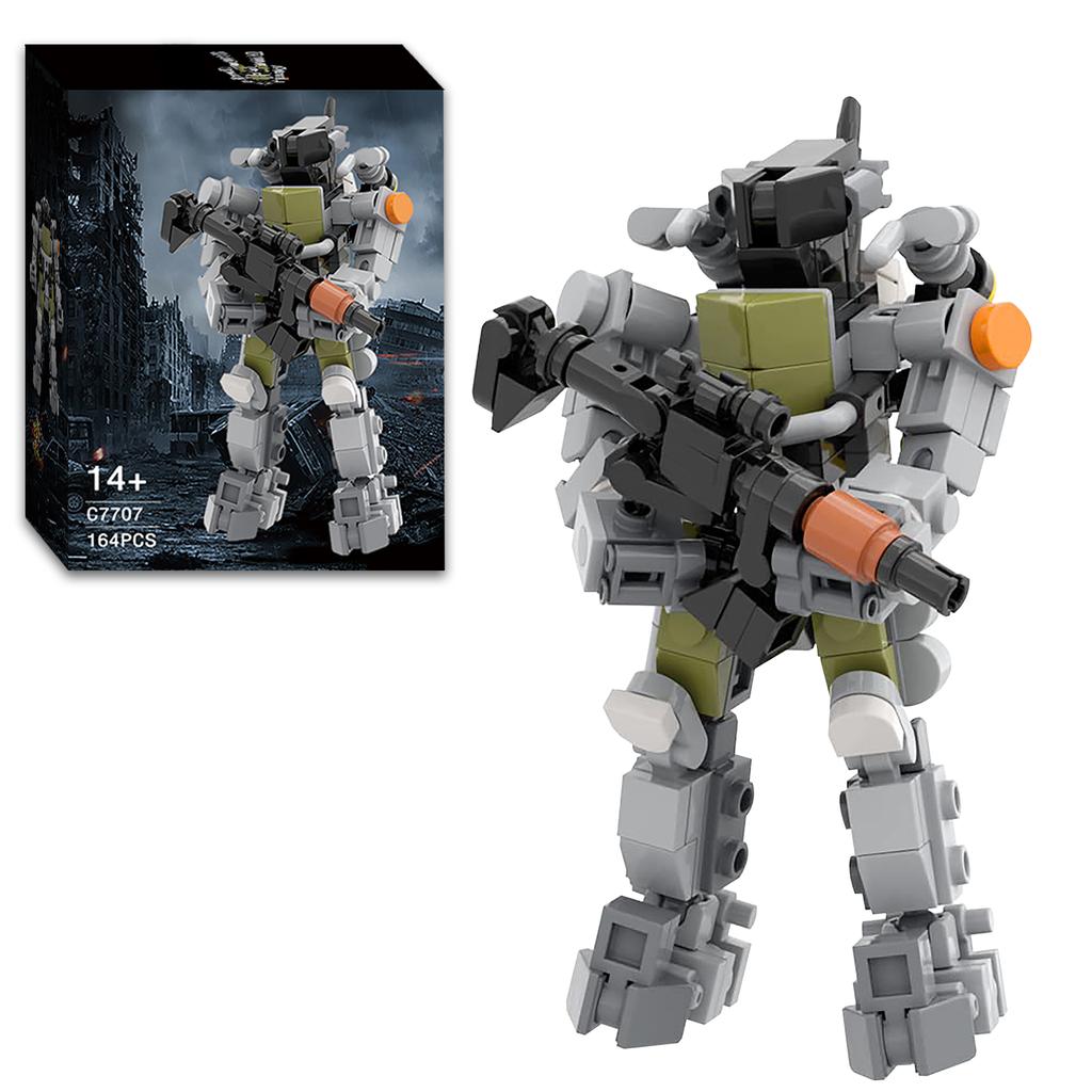 MOC Mobile Suit Girl Female Robot Mecha Girl Model Modular Building Blocks Toys Suit for Christmas/DIY Kids Birthday Gifts