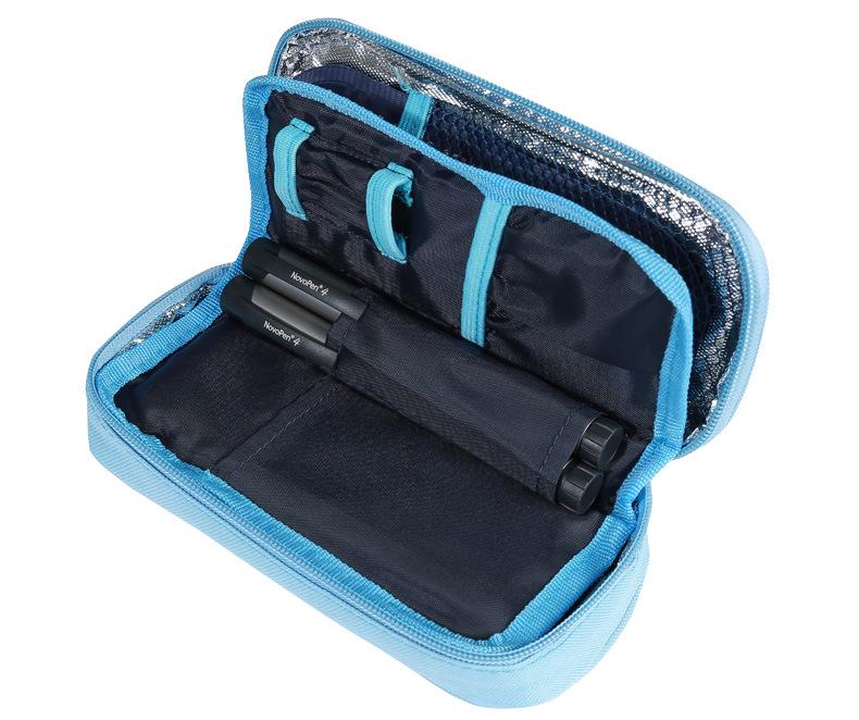 Large Insulated Portable Outdoor Medicine Cooler Bag for Insulin with Ice Pack
