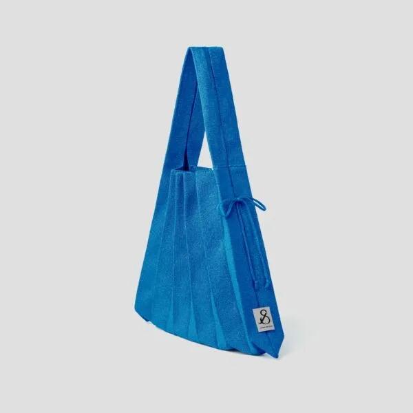 Lucky Pleats Knit L Starry Waterfall Blue
