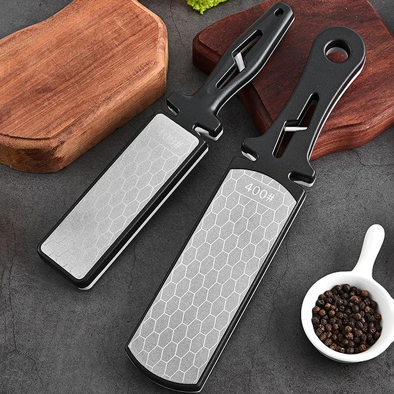 5 In 1 Knife Sharpener Diamond Bars 400/1000 Grit Kitchen Knives Tungsten Steel Ceramic Grinding Double-Sided Whetstone