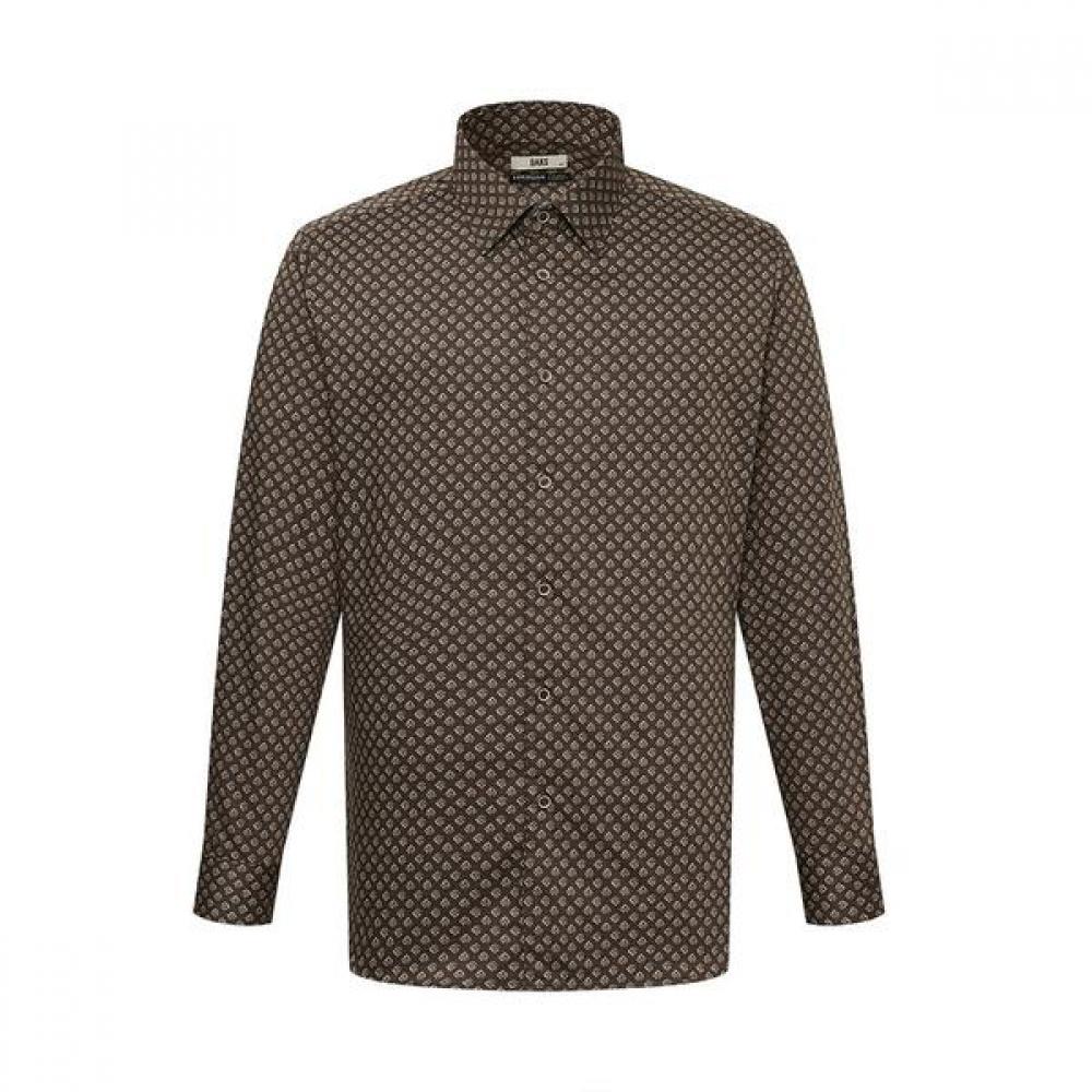 Daks Men S Geometric Pattern Contemporary Fit Long Sleeve Shirt dma1Shdl281w1