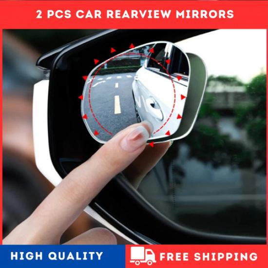 2X Car Rotation HD Glass Adjustable for Parking Reversing Blind Spot Mirror 360°