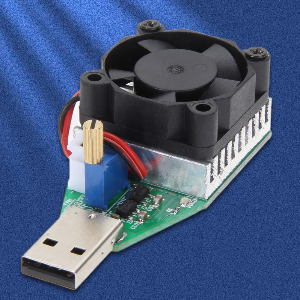 USB 15W Electronic Test Load Resistor 3.7-13V Voltage Battery Discharge Capacity Tester Test Instrument Accessories