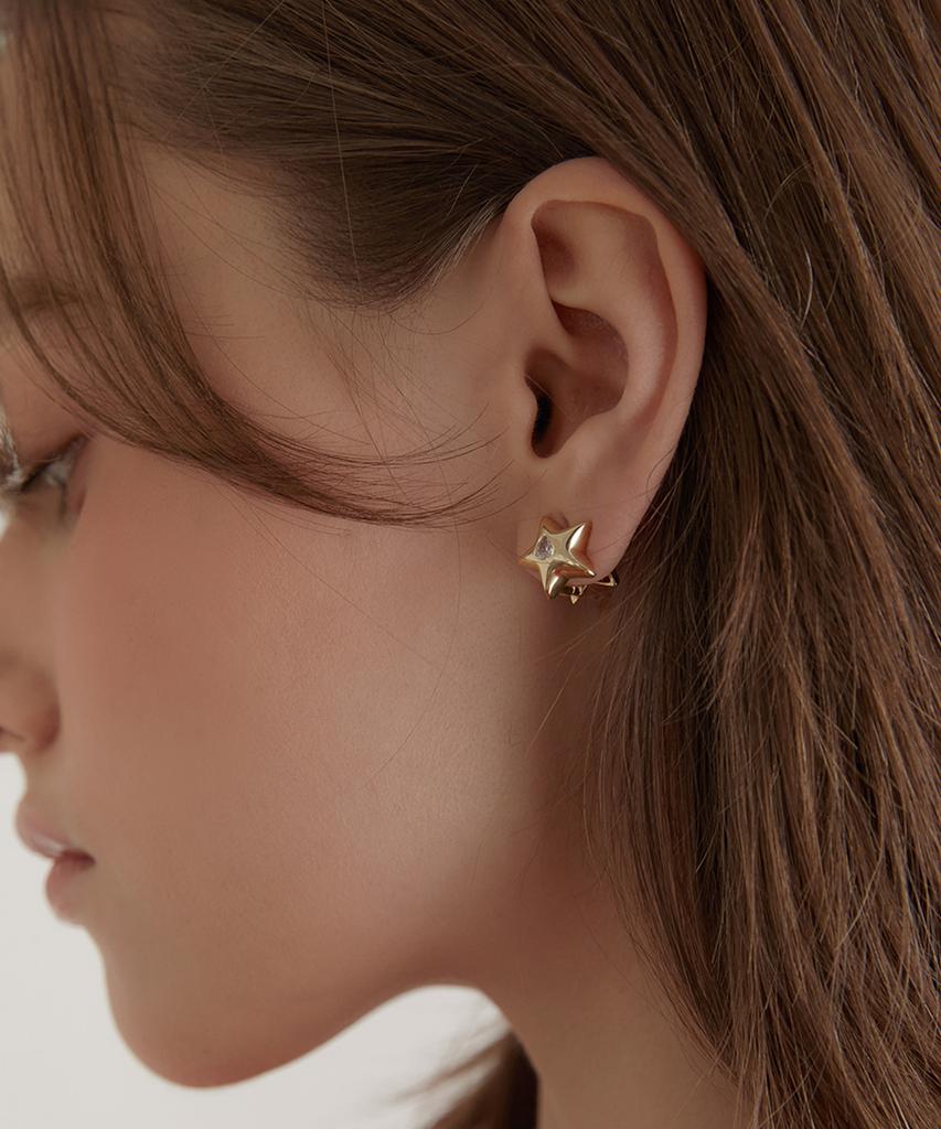 Tatiana Captain Star Hoop Earrings Ec3049