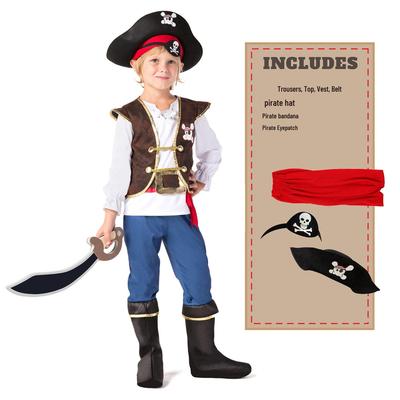Kids' Halloween Caribbean Pirate Costume Set