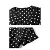 Summer New Hepburn Style Lotus Leaf Edge Skirt Women's Loose Temperament V-neck Fashionable Polka Dot Dress
