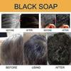 2025 2pcs Grey Hair Cover Soap Natural Gray Hair Coverage Hair Nourishing Grey Hair Removal Moisturizing Gray Removal Hair Soap Nourishes