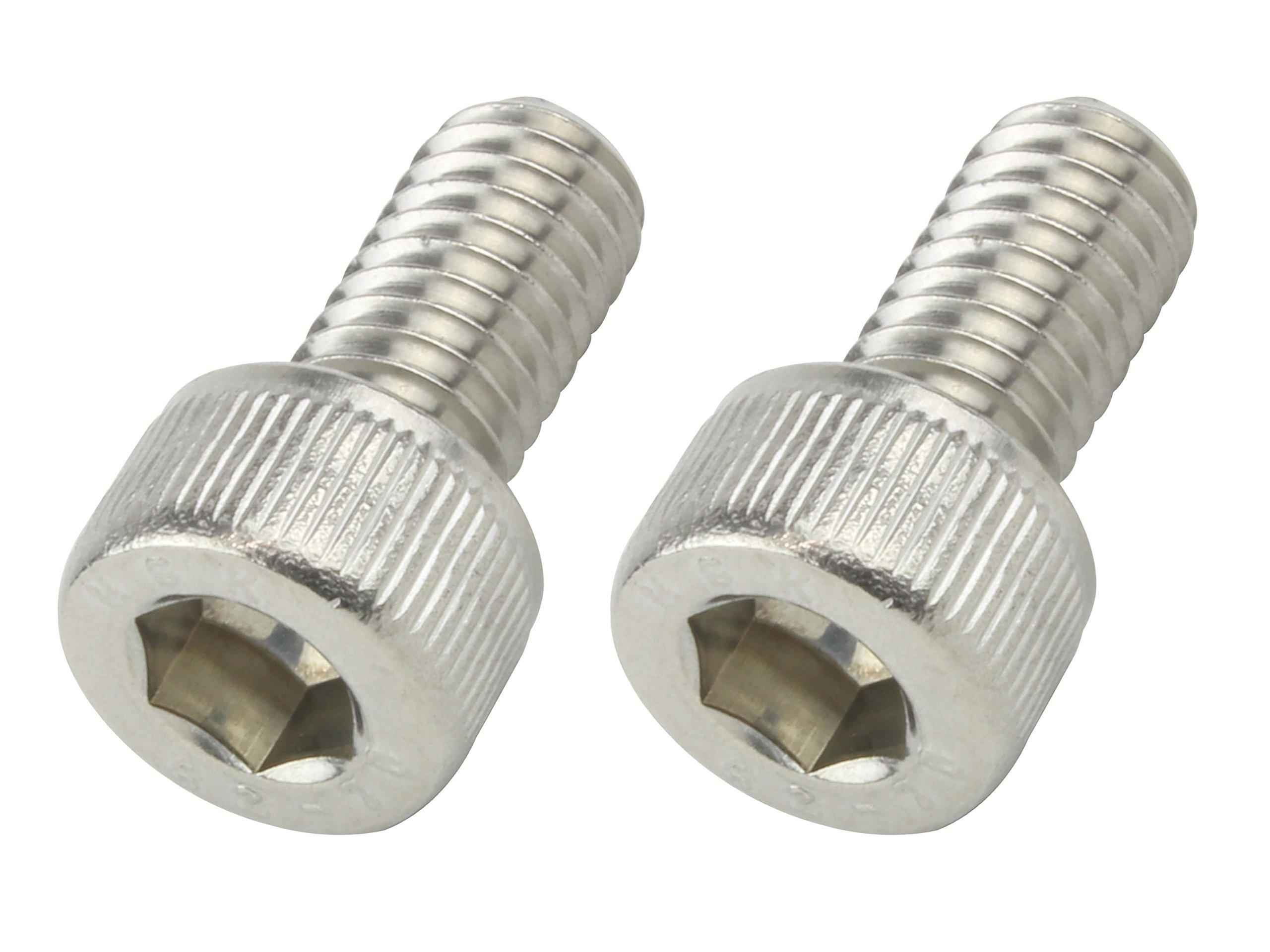 

POSH FAITH Motorcycle Supplies Cap Bolt Stainless Steel 2 Pieces M6×12