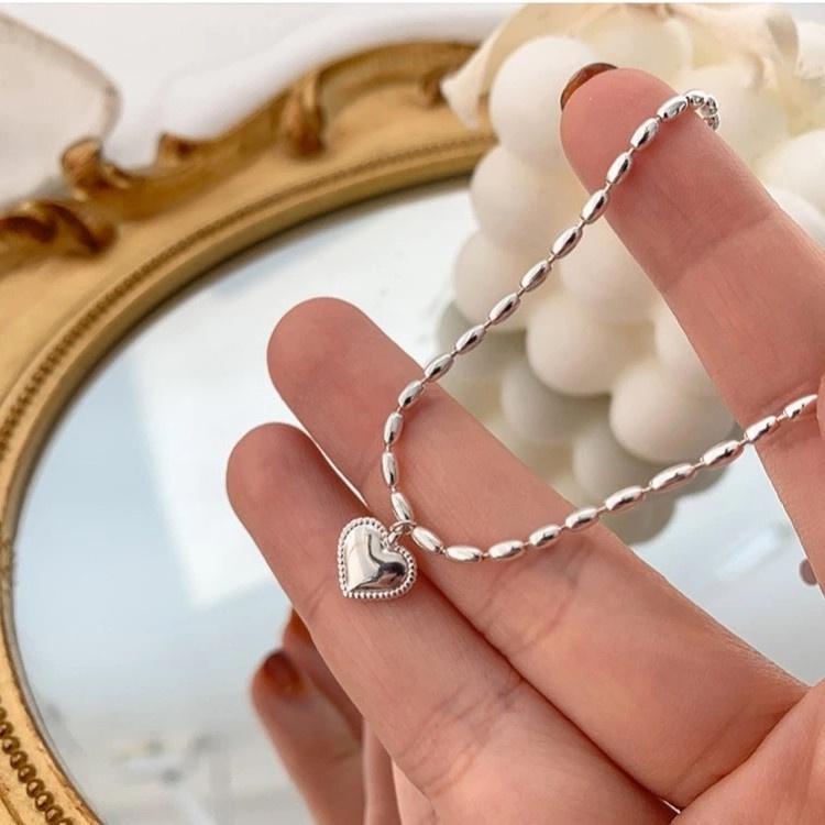 iF ME Módny náramok s príveskom srdiečko Korálky Retiazkové náramky pre ženy Doplnky Šperky
