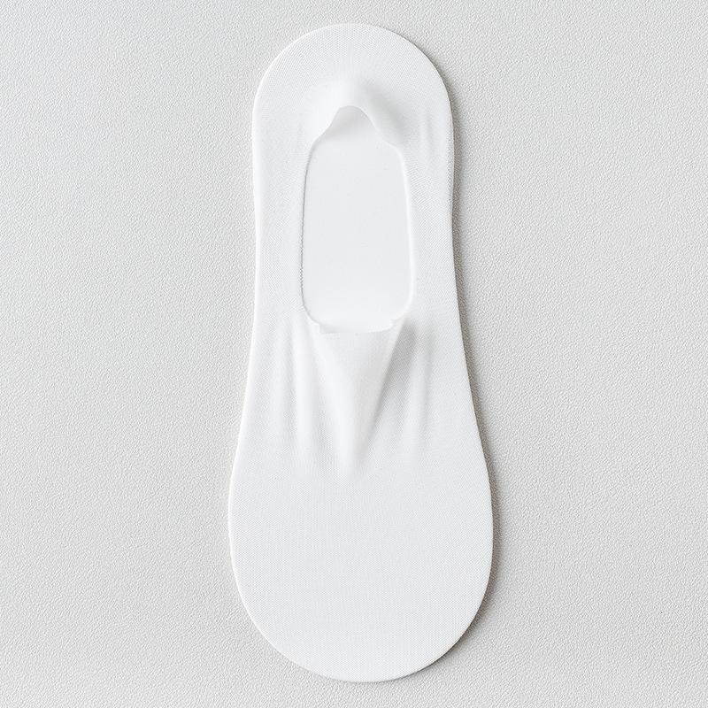 Women's Ultra-Thin Non-Slip Summer Boat Socks: Pure Cotton, Shallow, Heel-Secure, High Heel Compatible