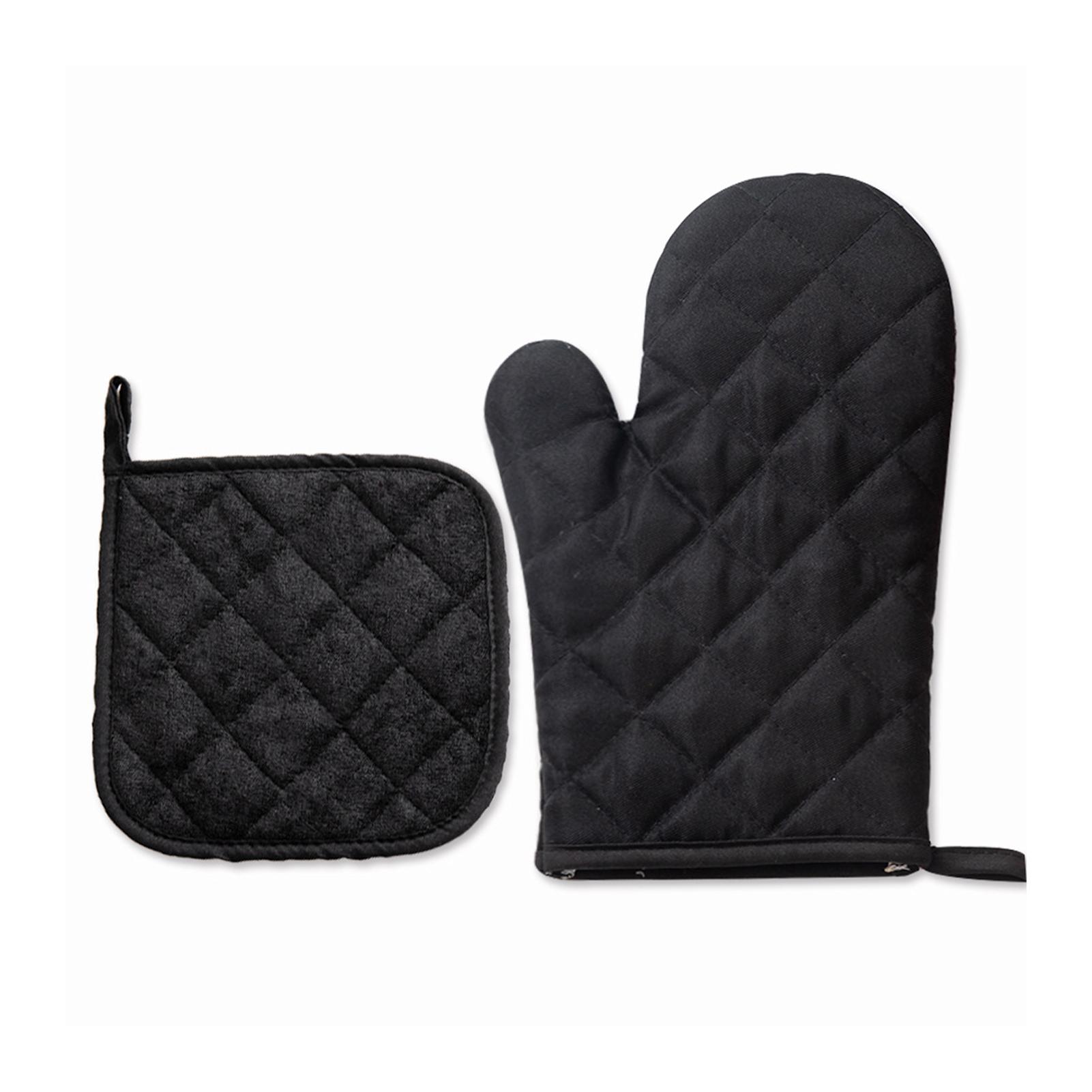 Home Kitchen Baking Oven Mitt Baking Hand Protector Oven Mittens for Picnic Camping Barbecue