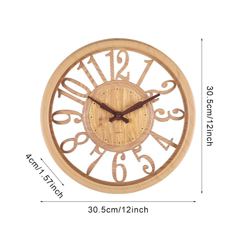 Modern 12inch Battery Powered Hollow Kitchen 3D Home Decor Wall Clock Wall Watch Clock Art