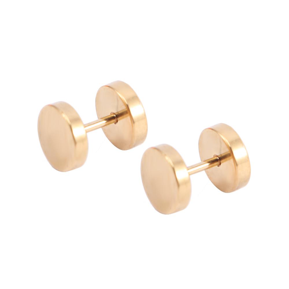 Round Circle Stainless Steel Unisex Geometric Jewelry Set Hoop Earrings Drop Earring Stud Earring