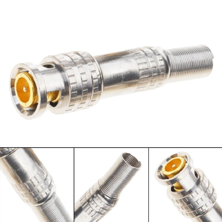 BNC Male Connector for CCTV Security Camera System Coax Cable Easy Installation Solderless BNC Compression Connector