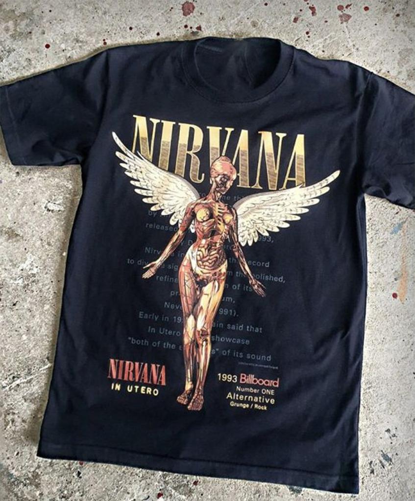 26 NIRVANA In Utero Originale Nuova Maglietta Unisex Cotone Top Unisex Tee S-5XL DO545 Maglietta Unisex