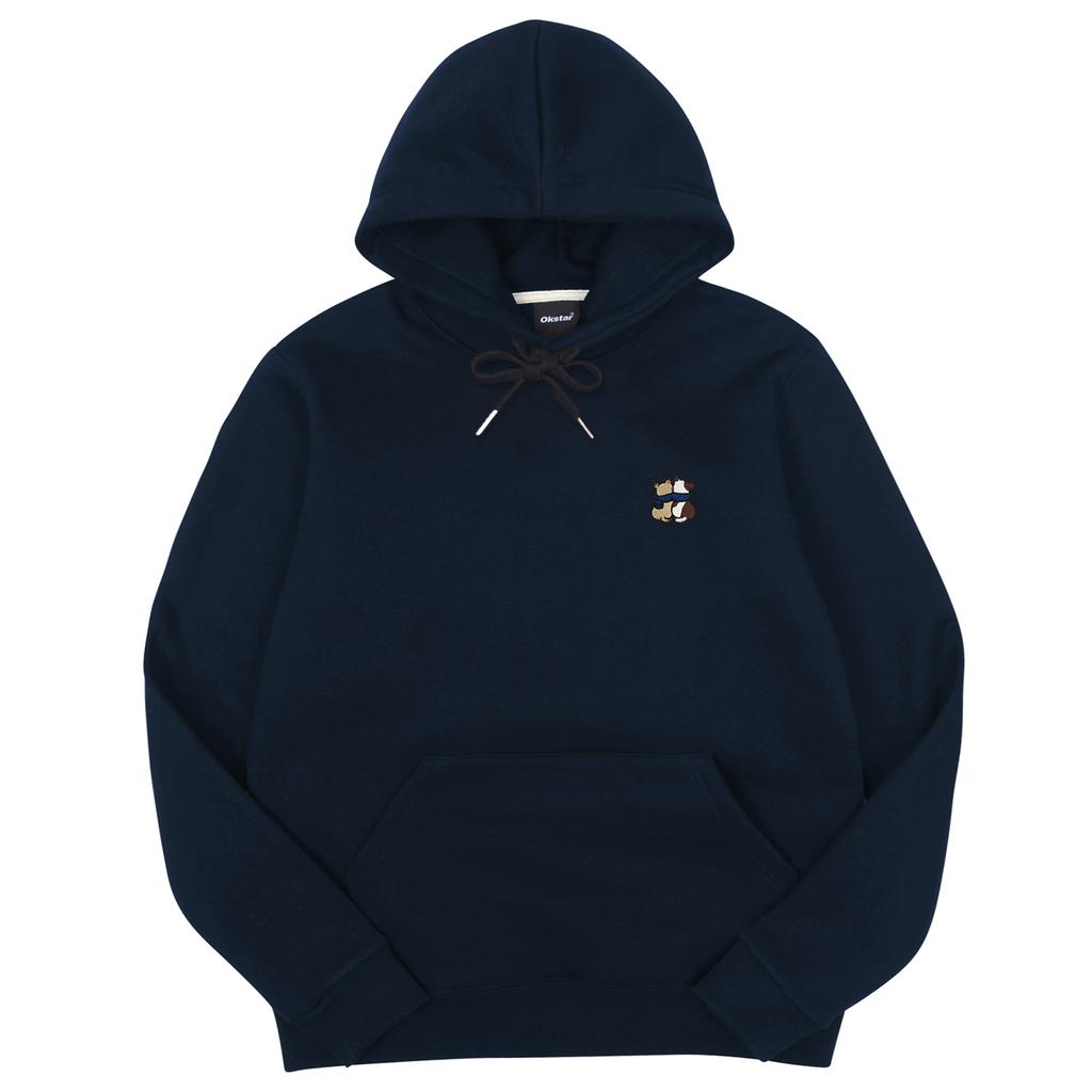 Cat Friends Embroidered Double-Sided Oversized Hoodie (Type A)