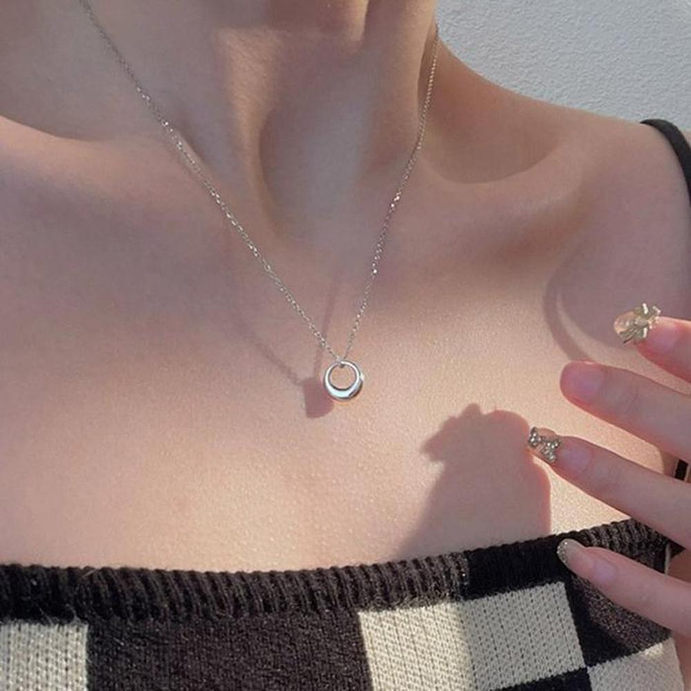 [Onoma] Onm Round Ring Pendant Fashion Necklace (30265866)