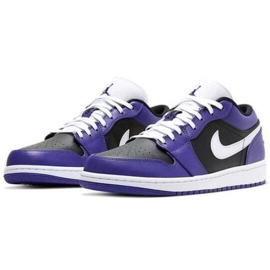 Air Jordan 1 Low Court Purple 553558-501 EU 42 чёрный/фиолетовый