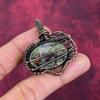 Dragon Bloodstone Pendant Copper Wire Wrapped Pendant Gemstone Handmade Jewelry