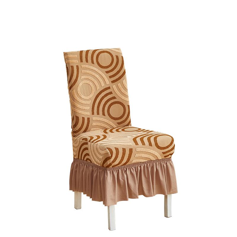 Thickened Jacquard Household Dining Chair Cover The Same Chair Cover In Hotels Backrest Cushion Integrated Stool Cover