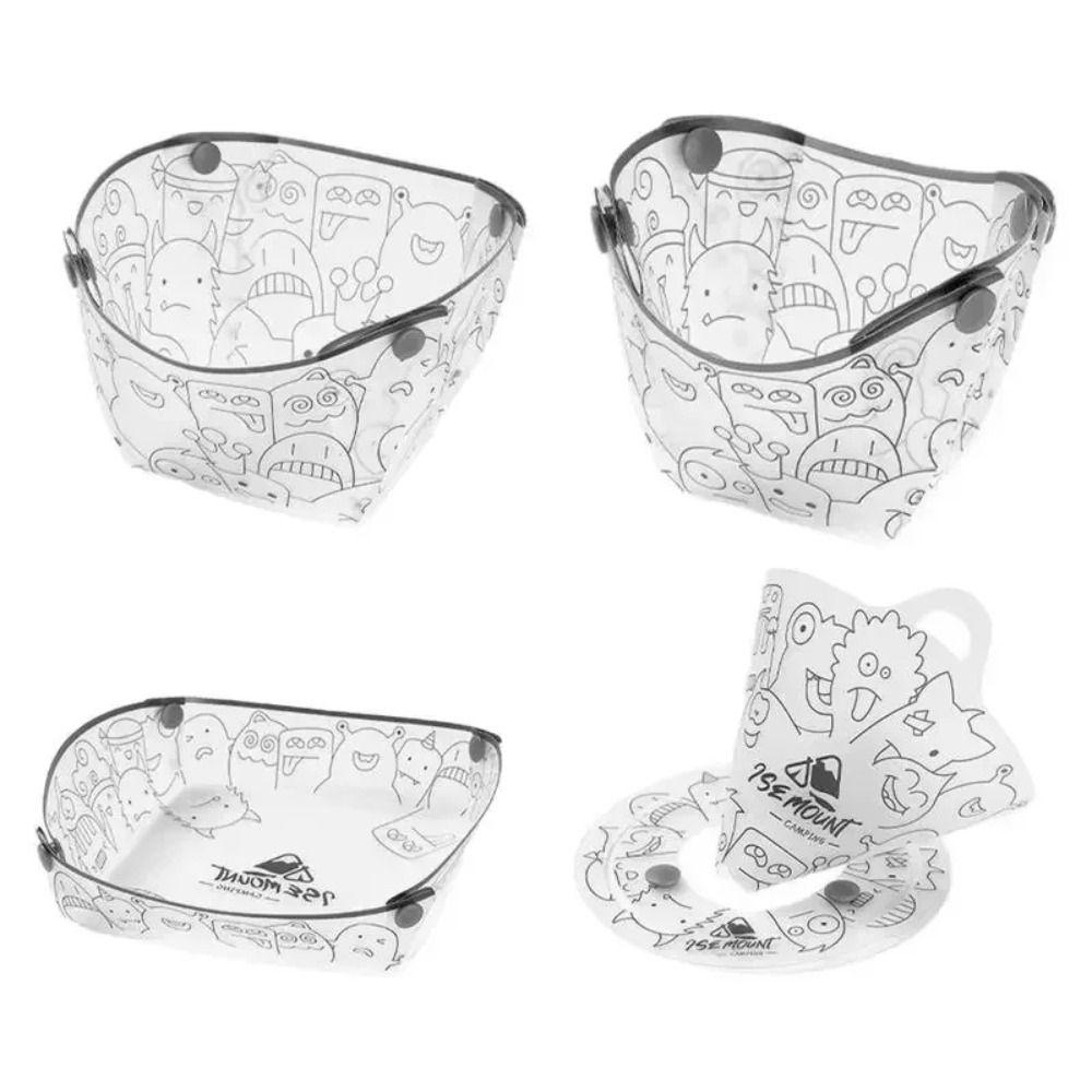 Lightweight Outdoor Foldable Tableware Multi-purpose Camping Folded Dish Foldable Bowl for Camping