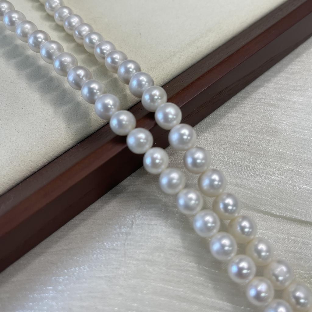 White Nearround Pearl 8-9mm For Jewelry Making DIY Earrings Bracelets Necklaces Accessories